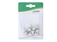 INTOS ELECTRONIC InLine - Flügelschraube - Silber (Packung mit 10) (77770)