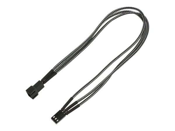 NANOXIA Kabel Nanoxia 3-Pin Verlängerung, Single, 30 cm, carbon