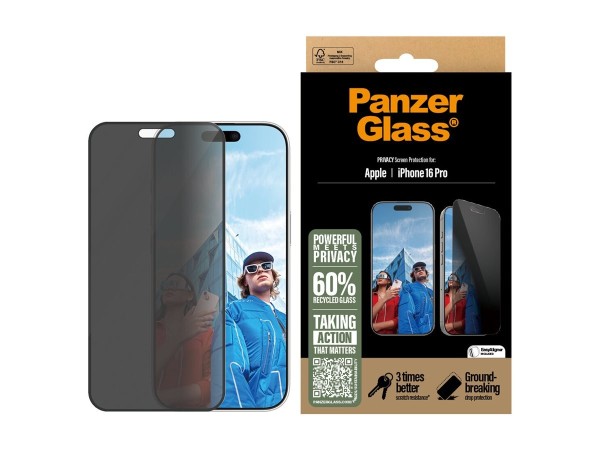 PANZERGLASS Privacy iPhone 16 Pro UWF