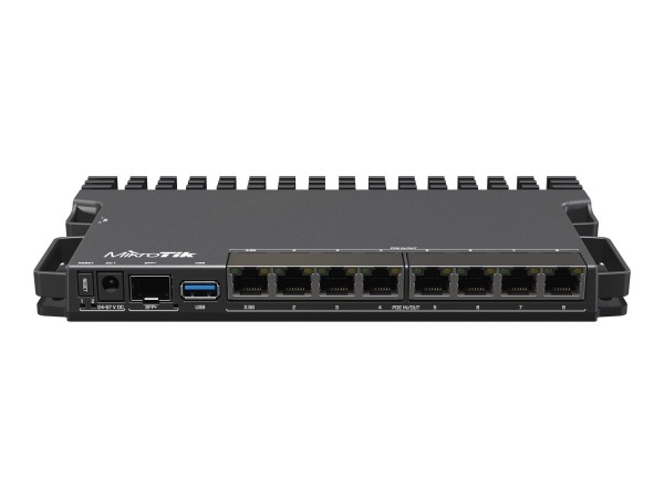 MIKROTIK RB5009UPr+S+IN - 8x GbE,1x 2,5GbE 1x SFP+ (8x PoE+ in/out 130W)