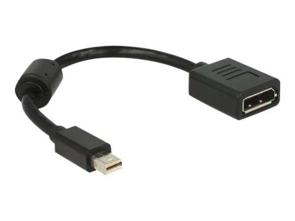 DELOCK Adapterkabel mini DisplayPort St > DisplayPort Bu black