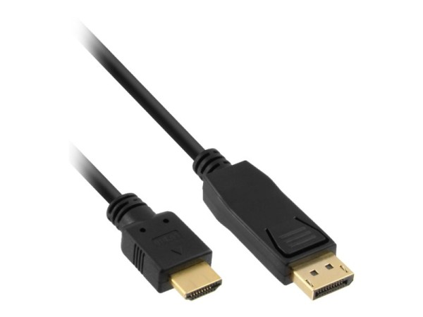 INLINE 17187 0.3m DisplayPort HDMI Type A (Standard) Schwarz Videokabel-Adapter (17187)