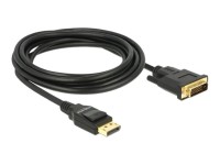 DELOCK Kabel Displayport 1.2 Stecker > DVI 24+1 Kabel Displayport 1.2 Stecker > DVI 24+1 Stecker 3 m
