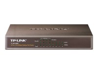 TP-LINK 8-Port 10/100 Mbps Desktop Switch with 4-Port PoE 57 W PoE Power, Desktop Steel Case