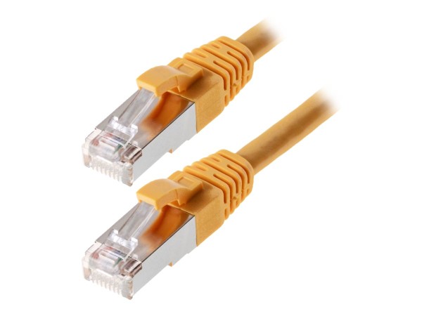 helos Patchkabel SF/UTP, CAT 5e, gelb, 0,5 m