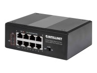 INTELLINET 8-Port PoE+ Gb Switch PoE-Passthrough 1xPD PoE 95W Eingangsstrom 7x PSE PoE Strombudget b