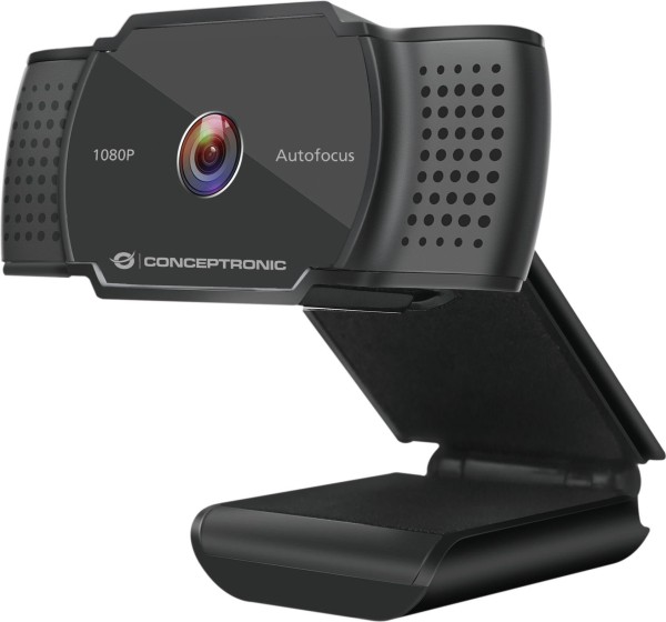 CONCEPTRONIC Webcam AMDIS 1080P HD(2K über Sof)Webcam+Micro