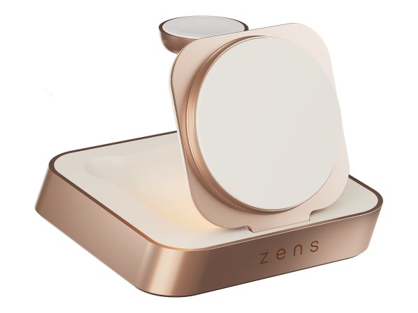 ZENS Travel Series 2 in 1 Wireless Charger Pro 2+ Watch mit Netzteil 20W| 15W| Qi2| (ZEDC28W/00)