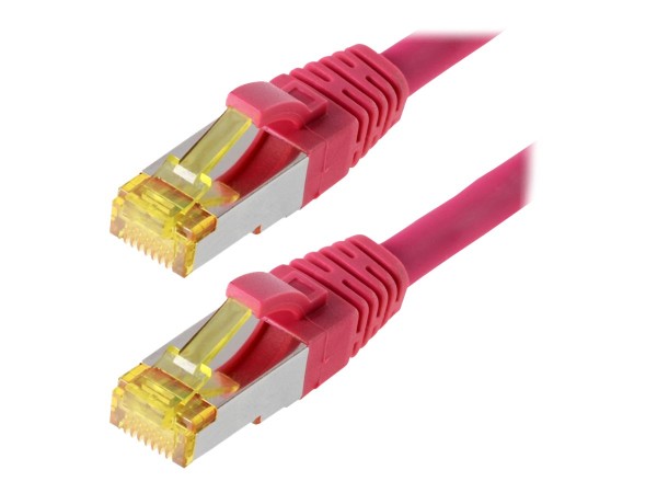 HERWECK helos Patchkabel S/FTP (PIMF) CAT 6a magenta 3m