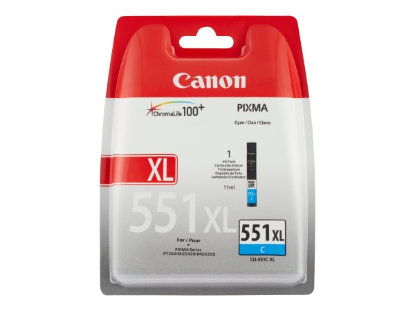 CANON CLI 551C XL Cyan Tintenbehälter