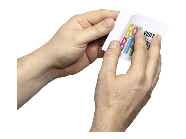 DURABLE VISITOR BADGE Namesschilder mit EURO-Lochung 100Stk