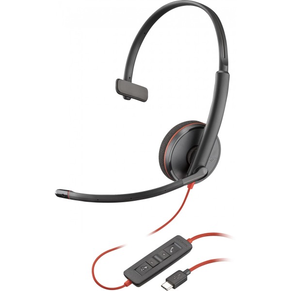 HP Poly Blackwire 3210 Monaural USB-C