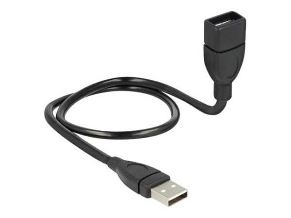 DeLOCK Kabel USB 2.0-A Stecker auf USB 2.0-A Buchse ShapeCable 0,5 m