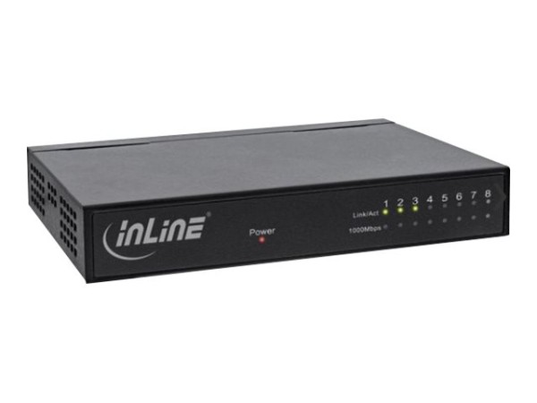 INLINE 8 Port Gigabit Ethernet Netzwerk Switch