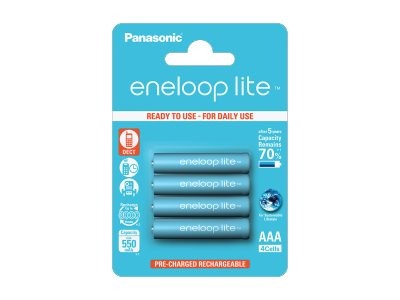 PANASONIC 1x4 Panasonic Eneloop Lite Micro AAA 550 mAh