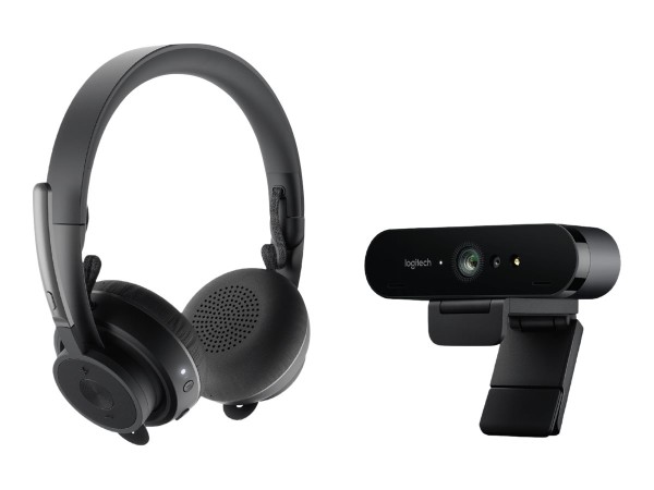 LOGITECH Bundle Zone Wrls headset + Brio 4K cam Pro Personal Video Collab Kit - GRAPHITE - EMEA