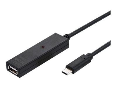 VALUE USB 2.0 Verlängerung, aktiv, mit Repeater, A-C, schwarz, 10,0 m (12.99.1112)
