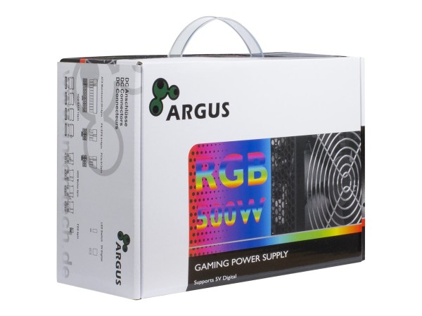 INTERTECH Inter-Tech 500W Argus RGB-500W II 140mm Lüfter retail