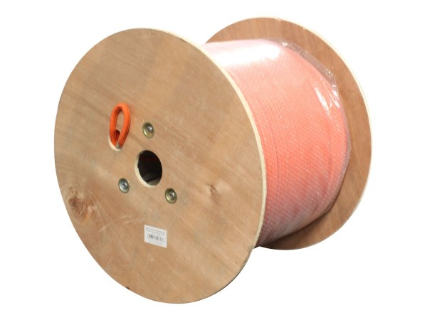 INLINE Duplex Verlegekabel Cat.7a S/FTP PiMF 2x 4x2x0.58 AWG23 1200MHz halogenfrei orange 300m