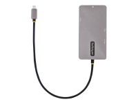 STARTECH.COM USB C Multiport Adapter Dual HDMI Video 4K 60Hz 2Pt 5Gbps USB-A Hub 100W PD GbE SD/Micr