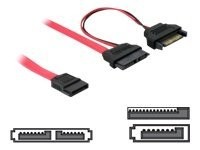DELOCK Kabel SATA Slim  13pin Buchse > 7+15p