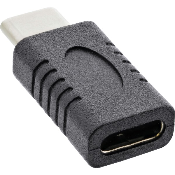 INTOS ELECTRONIC INLINE - USB-Adapter - USB-C (M) bis USB-C (W) - USB 3.2 Gen 2 - 3 A - unterstützt