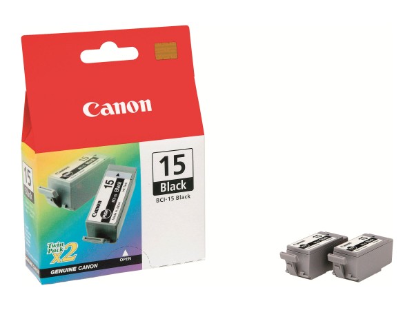 CANON BCI 15 2er Pack Schwarz Tintenbehälter