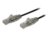 STARTECH.COM 0.5m Cat6-Kabel - Schlankes Cat6-Patchkabel - Schwarz