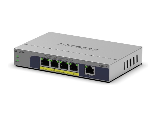 NETGEAR 5PT GB UNMANAGED SWITCH W/POE+ GS105P