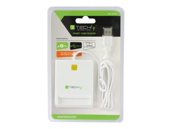 TECHLY Smartcard Lesegerät Chipkartenleser USB extern