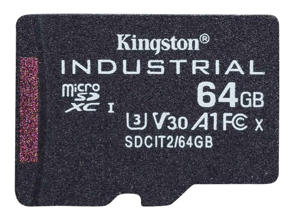 KINGSTON 64GB microSDXC Industrial C10 A1 pSLC