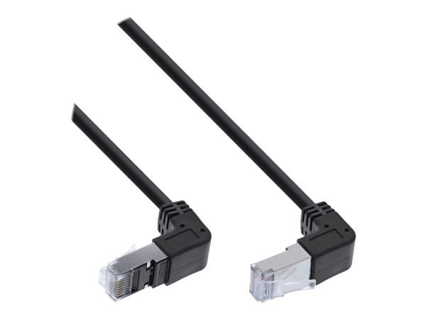 INTOS ELECTRONIC InLine Patch-Kabel - RJ-45 (M) nach oben/unten abgewinkelt zu RJ-45 (M)