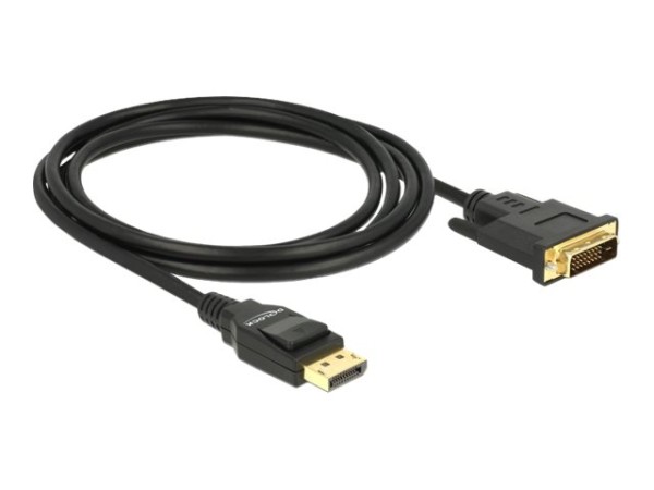 DELOCK Kabel Displayport 1.2 Stecker > DVI 24+1 Kabel Displayport 1.2 Stecker > DVI 24+1 Stecker 2 m