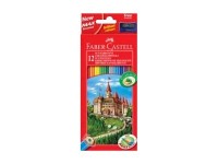 FABER CASTELL 12 FABER-CASTELL CASTLE Buntstifte farbsortiert; 1 Pack = 12 St.