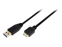 LogiLink Kabel USB 3.0, A > B Micro, Stecker / Stecker , 0,60 m, schwarz