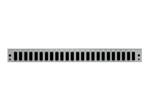 LOGILINK FB2402G Frontblende 24x SC-Duplex o. LC-Quad für 19" Spleißbox, lichtgrau
