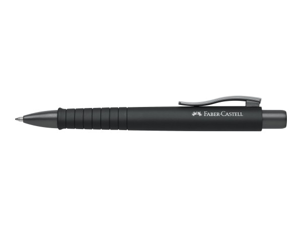 FABER CASTELL Druckkugelschreiber POLY BALL XB, schwarz matt Strichstärke: 0,6 mm (XB), Strichfarbe: