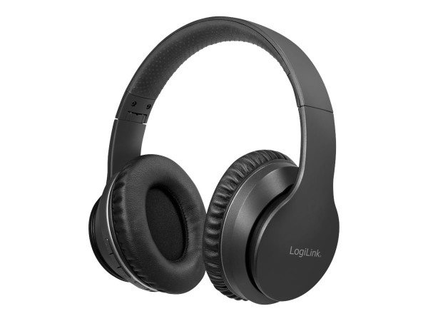 LOGILINK Bluetooth Headset V5.0, mit ANC, schwarz