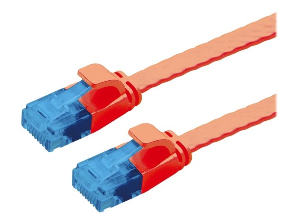 VALUE 21992022 RJ45 Netzwerkkabel, Patchkabel CAT 6a U/UTP 2.00 m Rot 1 St.