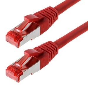 HERWECK helos Patchkabel S/FTP (PIMF) CAT 6 rot 0,5m