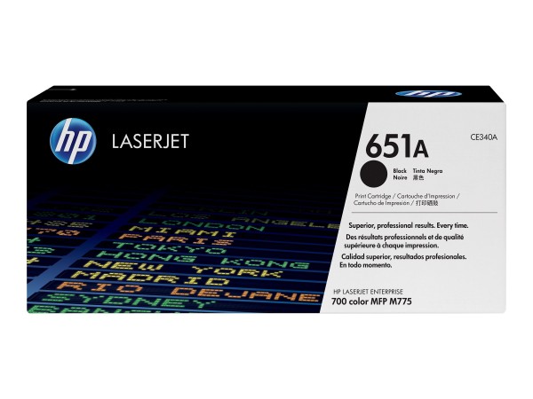 HP 651A Schwarz LaserJet Tonerpatrone (CE340A)