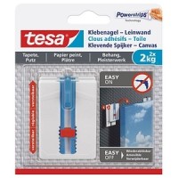 TESA Powerstripes Klebenägel für max. 2,0 kg 4,5 x 6,4 cm, 2 St.; 1 Pack = 2 St.