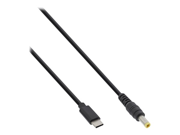INTOS ELECTRONIC InLine - Stromkabel - USB-C (M) bis Gleichstromstecker 5,5 x 2,5 mm (M) - DC 18 3,2