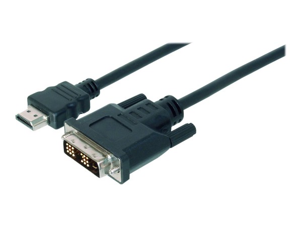 HDMI /DVI Adaperkabel schwarz St.>St. 2m