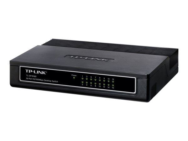 TP-LINK 16-Port 10/100 Mbps Desktop Switch Plastic Case
