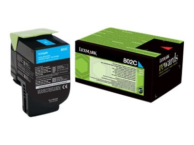 LEXMARK 802C Cyan Tonerpatrone LCCP, LRP