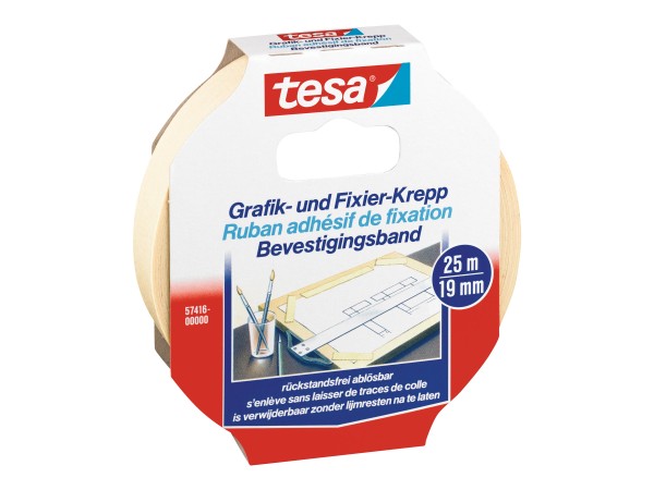 TESA Kreppband TESA tesa® (L x B) 25 m x 19 mm Inhalt: 1 Rolle(n)