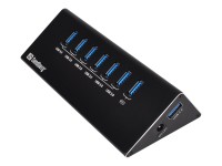 SANDBERG USB 3.0 Hub 7 ports Siebmal USB 3.0 Ausgaenge Ueberlastungsschutz 1m USB 3.0 Kabel und 230V