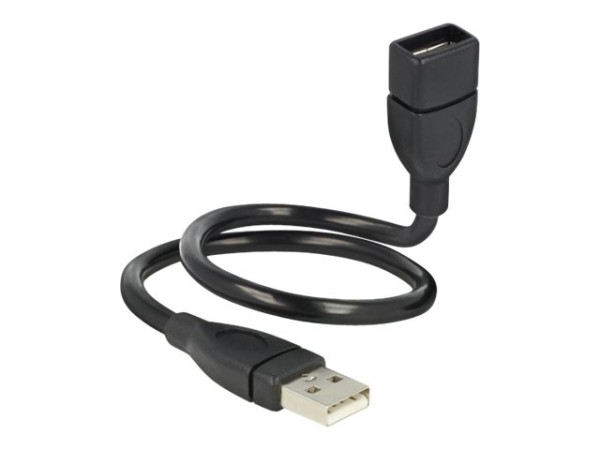 DeLOCK Kabel USB 2.0-A Stecker auf USB 2.0-A Buchse ShapeCable 0,35 m