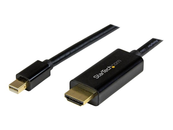 STARTECH.COM 1m Mini DisplayPort auf HDMI Konverterkabel - mDP zu HDMI Adapter mit Kabel Ultra HD 4K